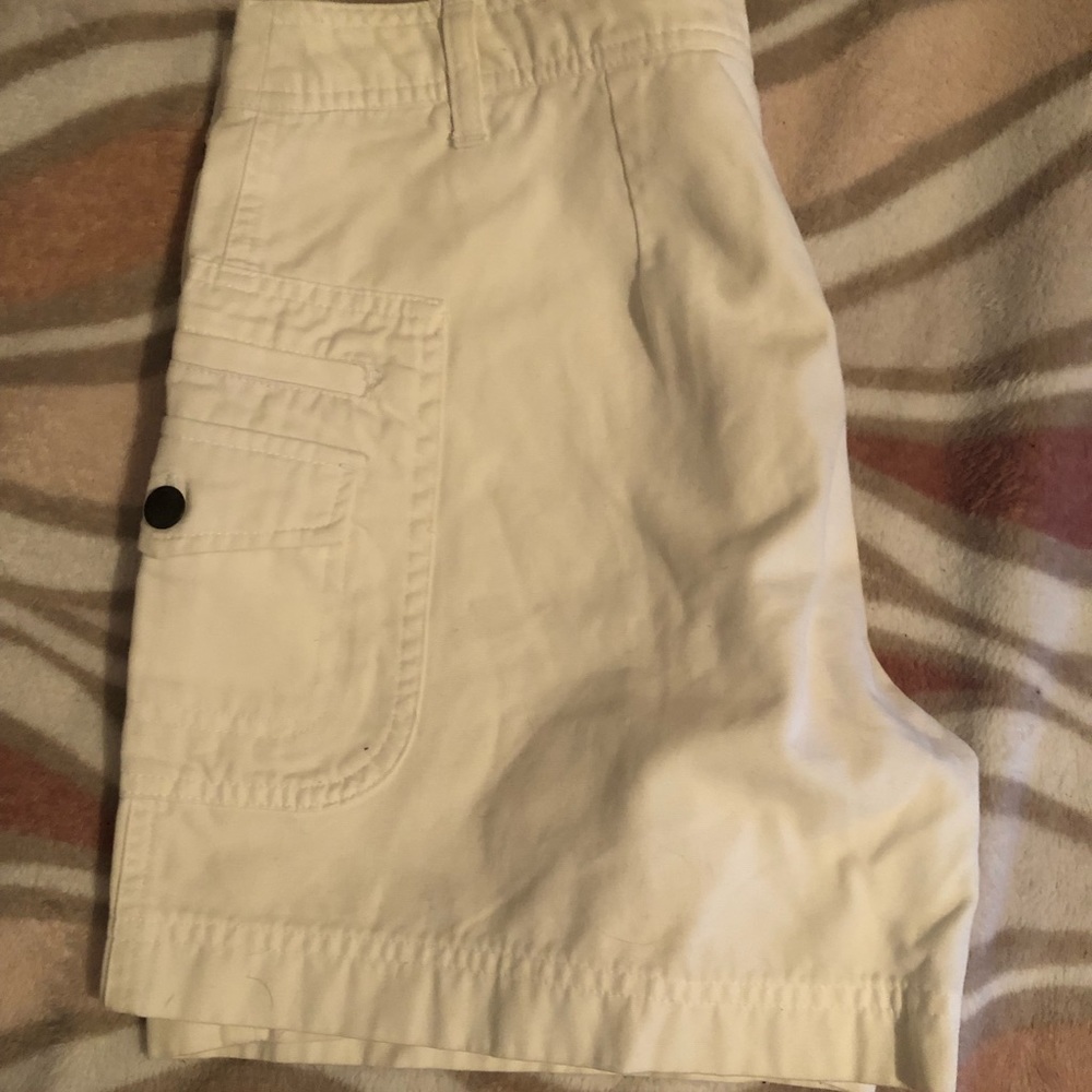White Cargo Shorts